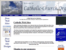 Tablet Screenshot of catholic-church.org
